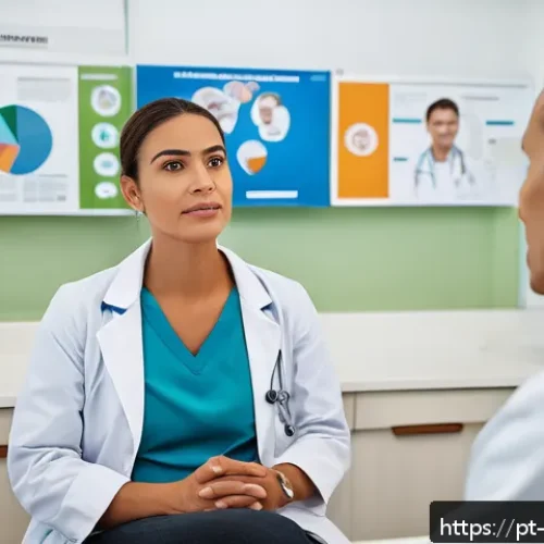 Home 17 내러티브 의학의 성과 측정 방법 - A compassionate healthcare professional attentively practicing active listening during a patient con...