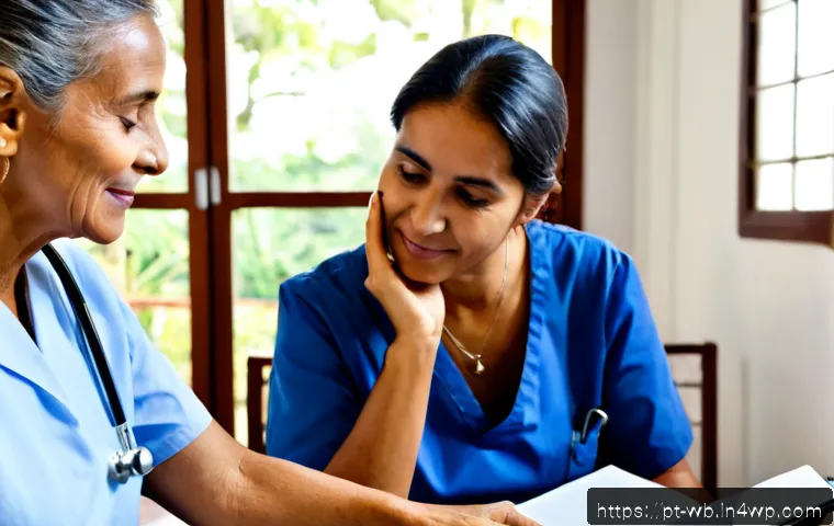 Home 30 내러티브 의학의 적용을 위한 도구 - Photorealistic documentary-style scene of a compassionate Brazilian family doctor using narrative me...